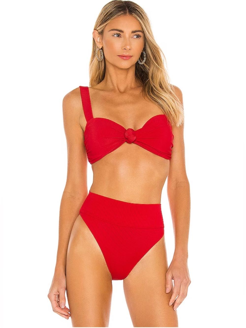 Beach Riot Set: Sophia Ribbed Bikini Top& Highway Ribbed Bikini Bottom; Large - Picture 4 of 15